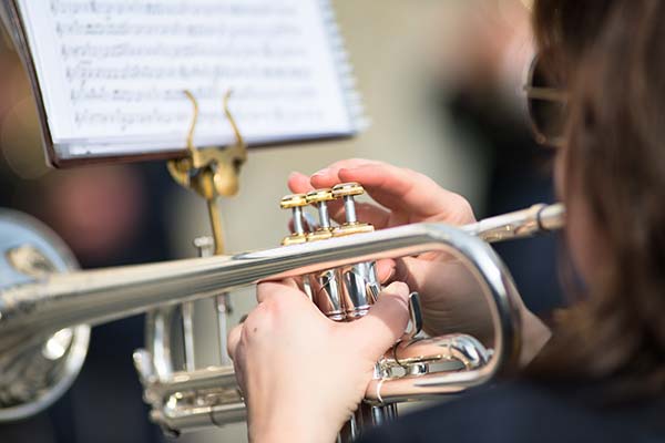 trumpet and saxaphone lesson at Piero's Music Store, Bayonne, NJ
